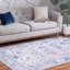 Tapis ivoire à motif floral-821786791