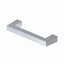 Deltana SBP35U14 Modern Square Bar Pull, 3-1/2", HD, Solid Brass in Polished Nickel
