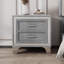Table de chevet en velours de bois massif-2053335450