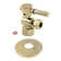 Kingston Brass Concord 1/2-Inch FIP x 3/8-Inch OD Comp Quarter-Turn Angle Stop Valve with Flange