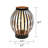 8.3" Black Bedside Table Lamp