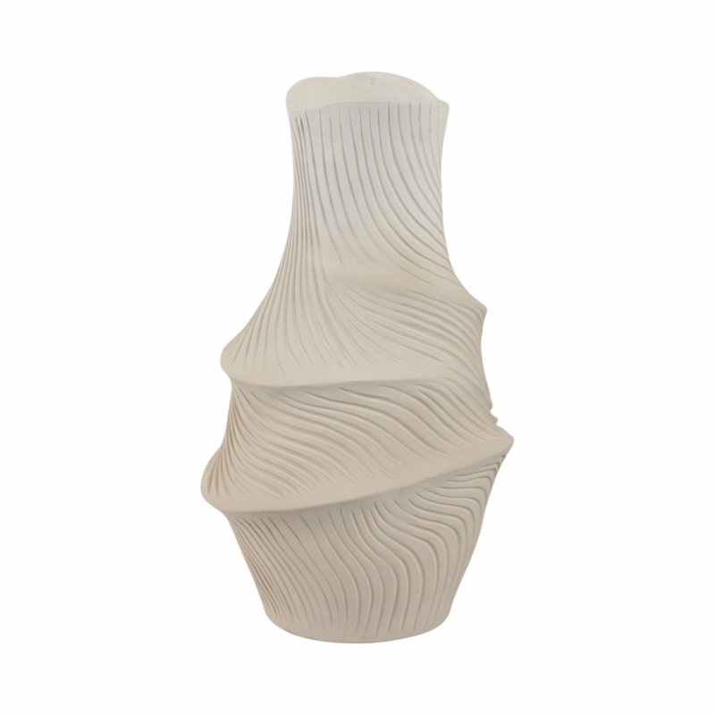Lommel Handmade Resin Table Vase, 16" H x 9" W x 9" D