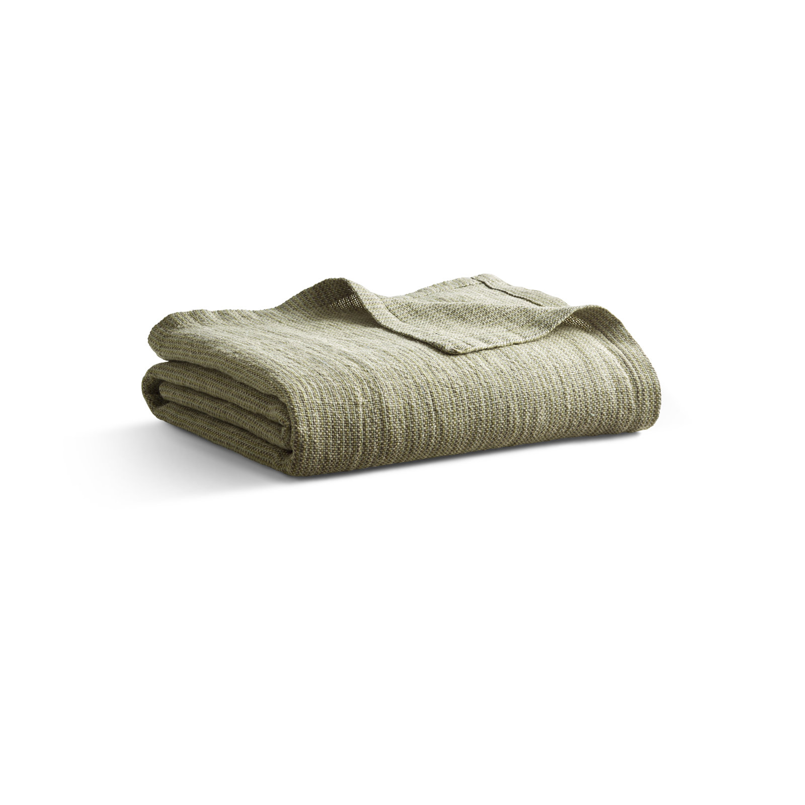 Marais Linen Hand Woven Throw Blanket, Gray