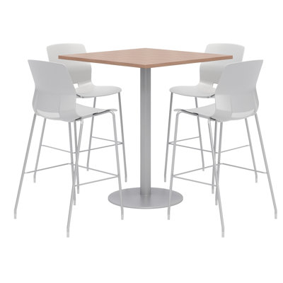 Ensemble de table de salle à manger carrée 36 po et chaises