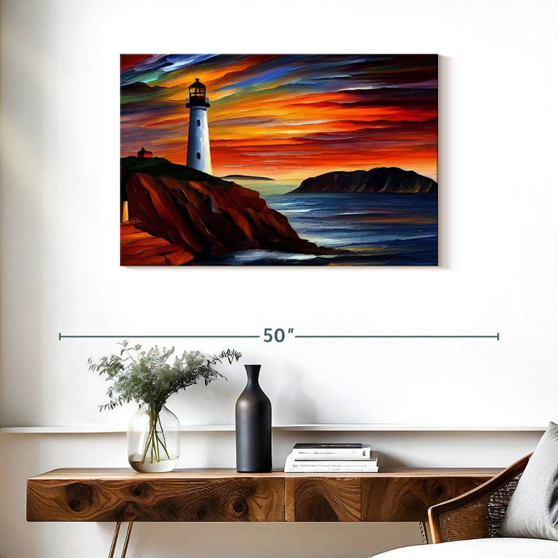 Picturesque lighthouse Aletra, H 24 po x l 36 po