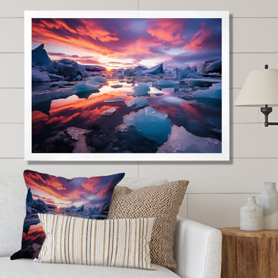 «Ambriehl Glacier Landscape Sunset II», reproduction