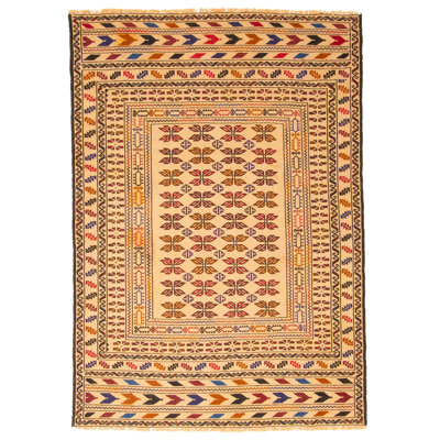 Winburn Beige Tapestry Kilim 4'6" x 6'4"