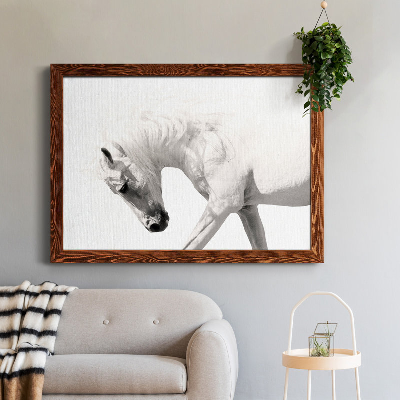 Neutral Stallion - Reproduction d'art graphique sur toile encadrée, H 31,5 po x l 23,5 po x P 1,5 po, Érable