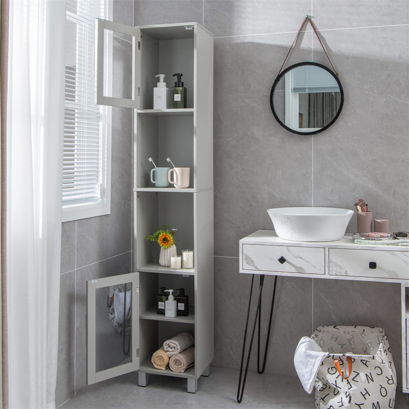 Ardalia Linen Cabinet, Gray
