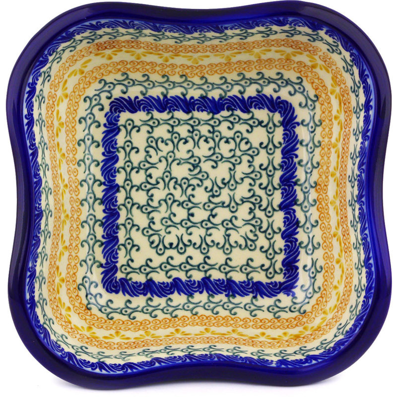 Polmedia Autumn Swirls Serving Bowl