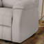 Fauteuil manuel avec fonction inclinable en tissu de lin beige revêtu de tissu d'ameublement, dimensions 34,5 po x 39 po x 39 po