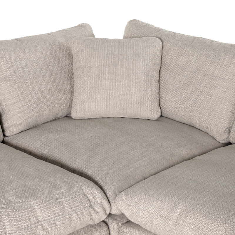 Stevie Modular Chaise Sectional, Gibson Wheat Polyester Blend