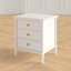 Elegant Amling 23'' W Nightstand –Glam Boho 3 Drawer Wood Chest with Bamboo Details & Neutral Finish-1489482082