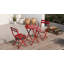 Ensemble bistro 3 pièces de table ronde pliable et chaises-1257052651