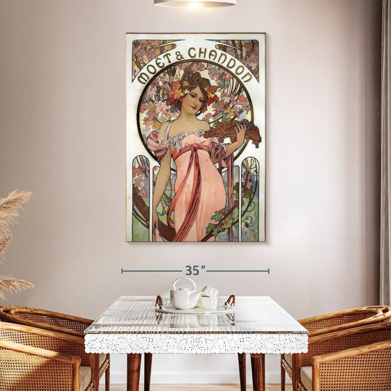Yarlin Moet And Chandon White Star, 51" H x 34" W