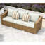 Extérieur avec coussins et coussins décoratifs tissés à la main, toutes saisons, abri de jardin, capacité de 795 lb, canapé de patio épais pour regarder les étoiles à l'extérieur