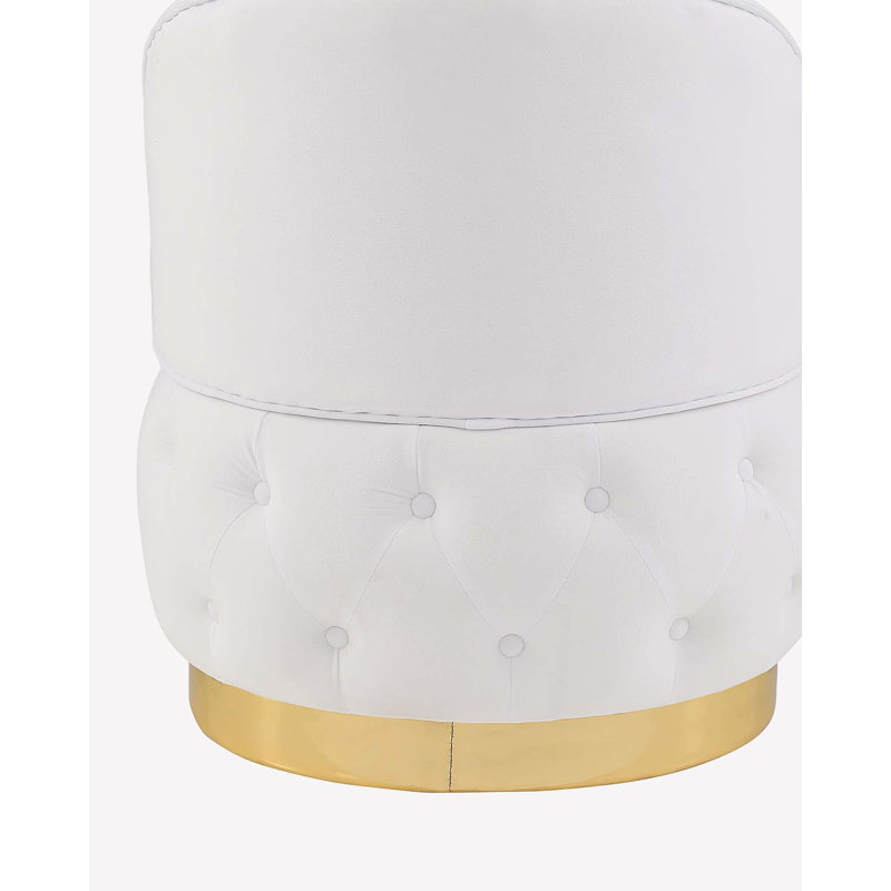 Chaises de rangement pivotantes 360 degrés, Blanc