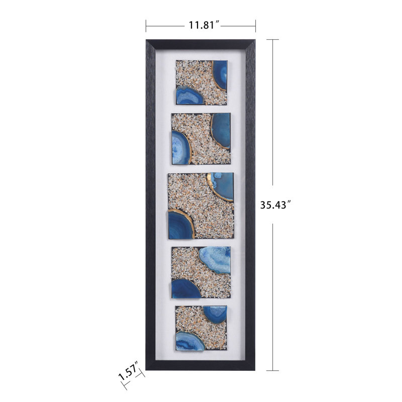 Handmade Modern Abstract Wall Decor on Stone