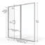 Porte de douche encadrée l 45 "x H 68,63" Infinity-16968464-16968467