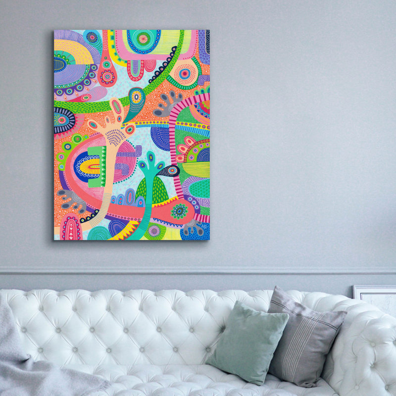 «Hands Up» par Hello Angel, art mural sur toile, H 54 po x l 40 po x P 1,5 po