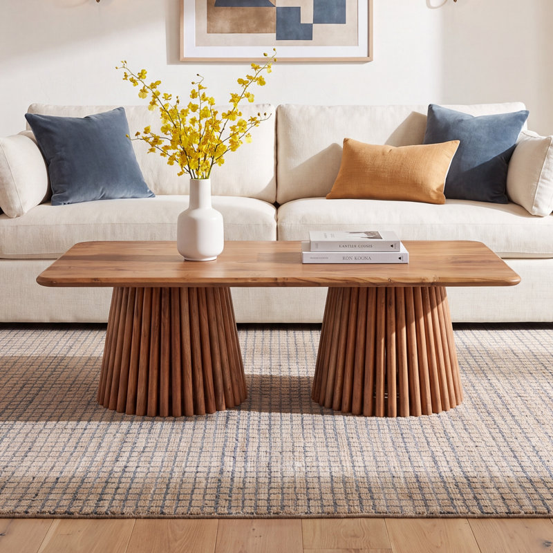 Roanne Solid Wood Single Coffee Table, Natural
