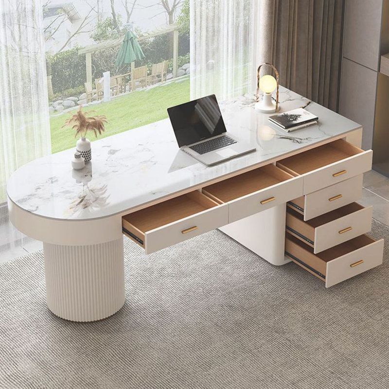 Bureau moderne et simple, Retour à droite, H 29,53 po x l 62,99 po x P 27,56 po