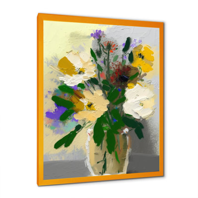Nature morte avec fleurs blanches II - reproduction sur toile