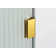 Aurora 38 in. x 78 in. Fully Frameless Fluted Radius Single Fixed Shower Panel
