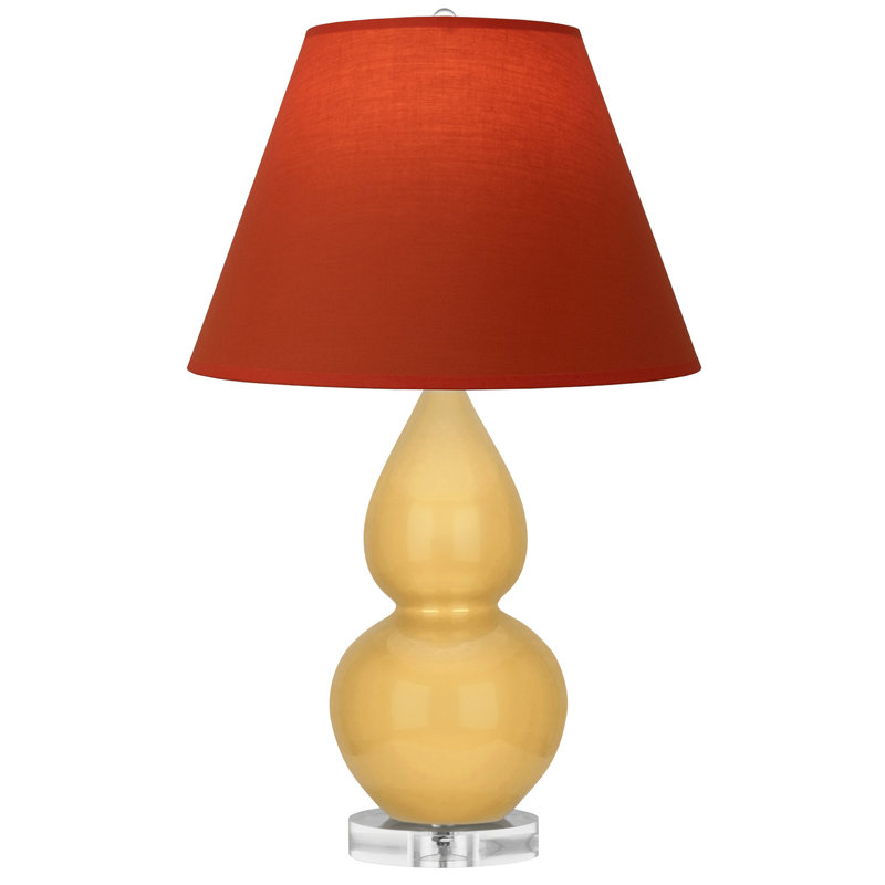 Petite lampe d'appoint à double gourde, Tanger / taupe, Jaune