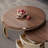 Innovative black walnut top end table