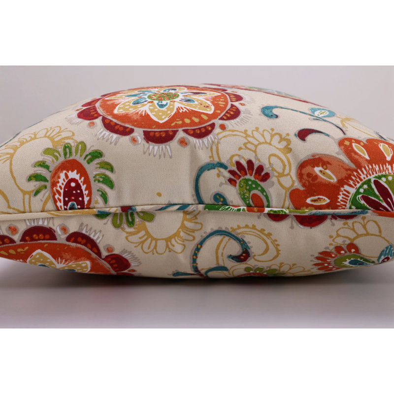 Floral Outdoor Throw Pillow