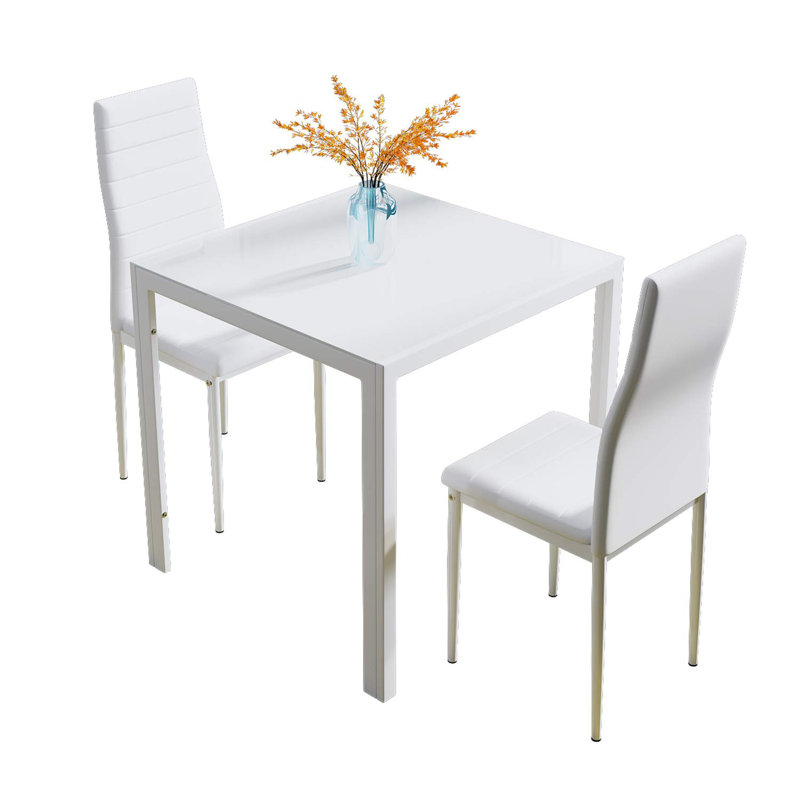 Otisco 2 - Person Dining Set, White