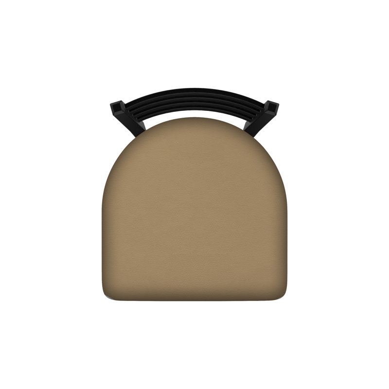 400 Jackie Chair, Black Wrinkle, Vinyl-Canter Sand