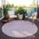 Machine Washable Indoor/Outdoor Claudian ACN1239 Mauve Rug