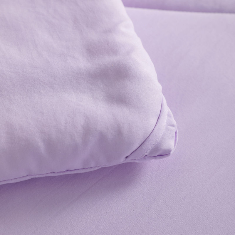 Ensemble de literie en microfibre toutes saisons 5 pièces, Mauve clair