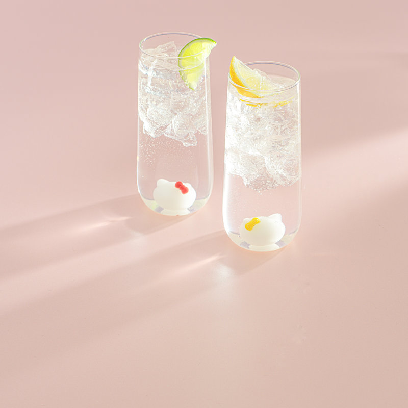 Hello Kitty® and Mimmy 3D Icon Tall Drinking Glasses
