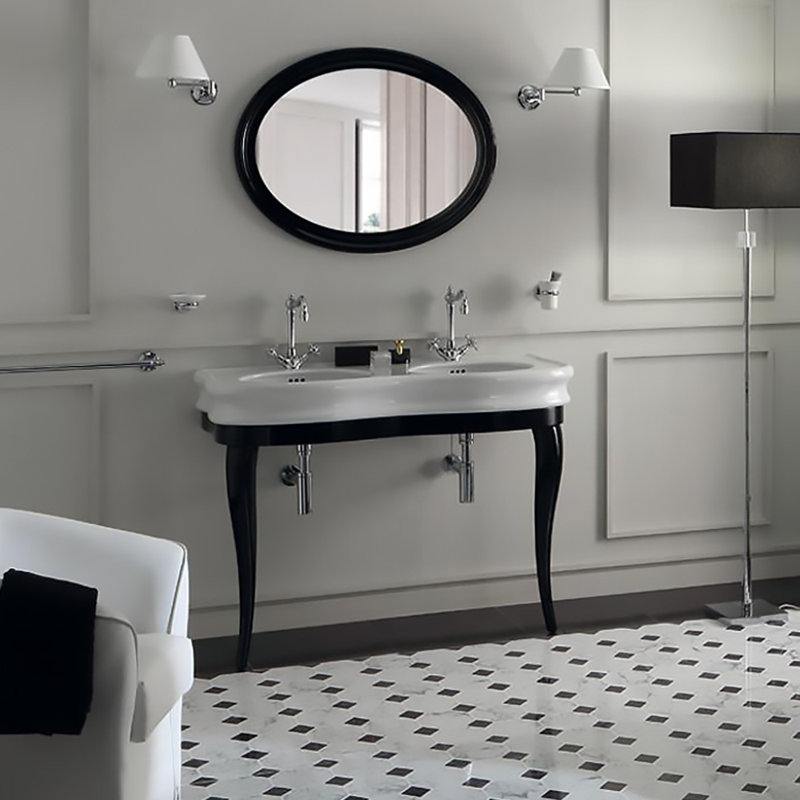 China Series Vitreous China 47" Console Bathroom Sink with Overflow