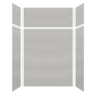 SaraMar 60'' W 36'' D 96'' H Glue Up Solid Surface Wall