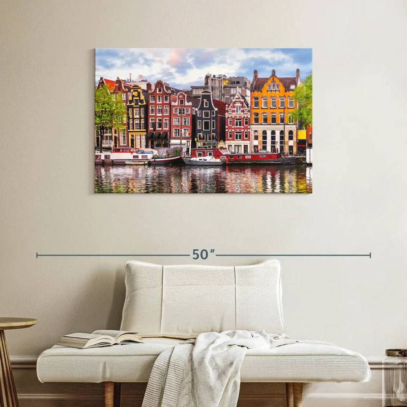 Maisons de canal Nicci Amsterdam, H 26 po x l 39 po
