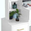 Ahmier Dressing Table with Sliding Mirror-499666632