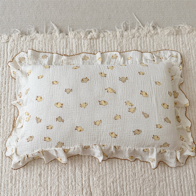 Taie d'oreiller mignonne en coton pour enfants