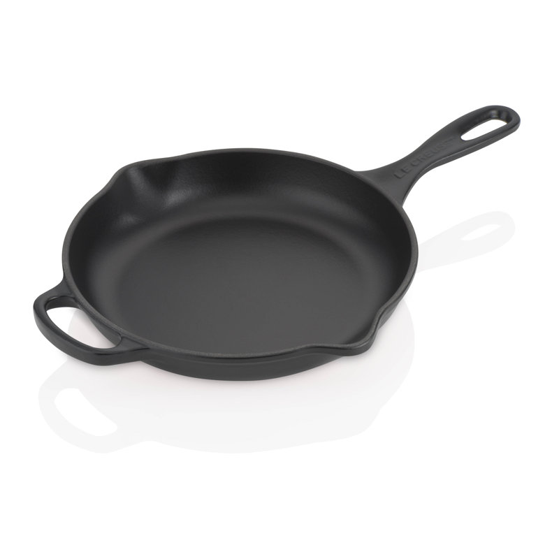 Le Creuset Cast Iron Frying Pan with Metal Handle, Satin Black, 26cm