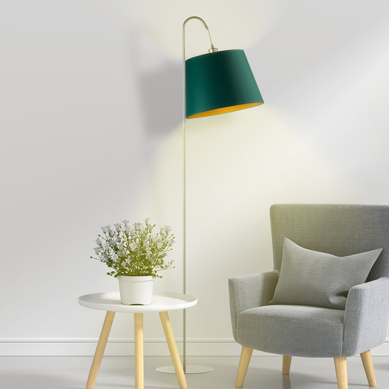 171cm Task Floor Lamp, White/Gold, Grey