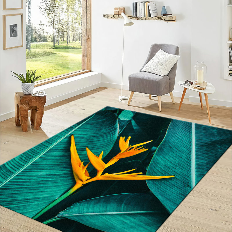 Vibrant Bohemian Style With Pile Soft Printed Rug Perfect for Adding a Splash of Color to Any Room in Your Home