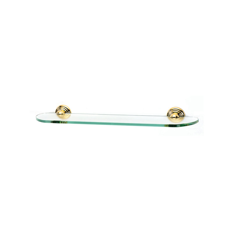 Embassy Wall Shelf, Polished Brass