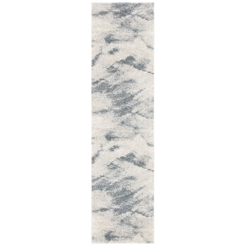 Retro Performance Abstract Rug, Runner 2'3" x 9'