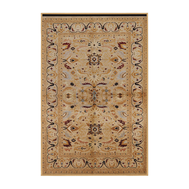 Tapis oriental brun / beige Halsey, Rectangle 4 pi x 6 pi