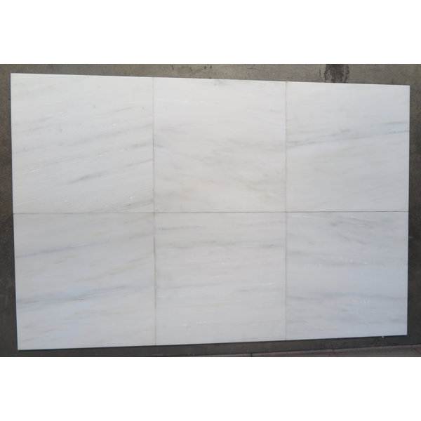 Calacatta 18" x 18" Marble Stone Look Wall & Floor Tile