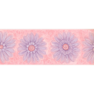 Bordure murale fleurs