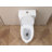 Dual Flush 1.1/1.6 GPF Elongated Skirted One Piece Toilet 12" Rough In Size ADA Seat Height Toilet